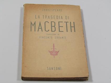 La tragedia di Macbeth - William Shakespeare - copertina