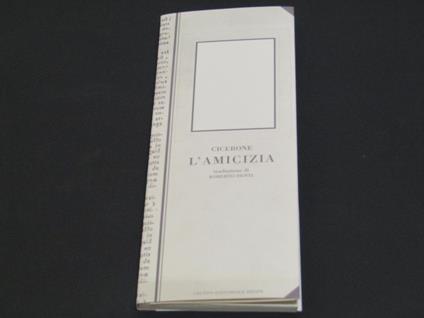 L' amicizia - M. Tullio Cicerone - copertina