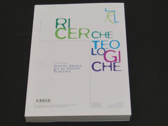 Aa. Vv. Ricerche Teologiche - copertina