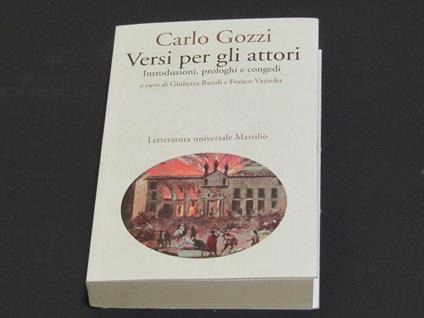 Versi per gli attori - Carlo Gozzi - copertina