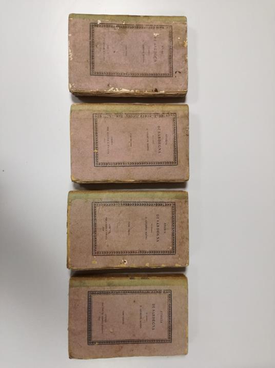 Giuseppe Manno - STORIA DI SARDEGNA 4 VOLL.- Torino, Alliata e Paravia,1825-1827 - Giuseppe Manno - copertina