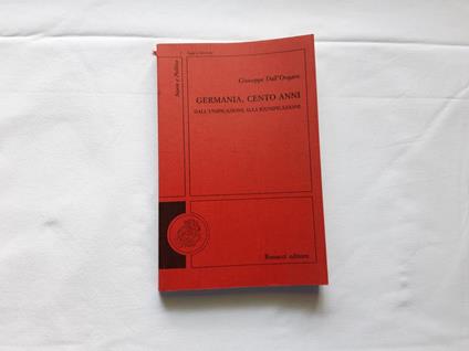 Germania, cento anni - Giuseppe Dall'Ongaro - copertina