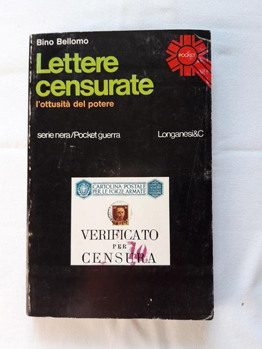 Lettere censurate - Bino Bellomo - copertina