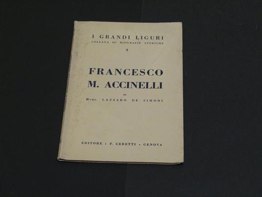 Francesco M. Accinelli. F. Ceretti. 1950 - I - copertina