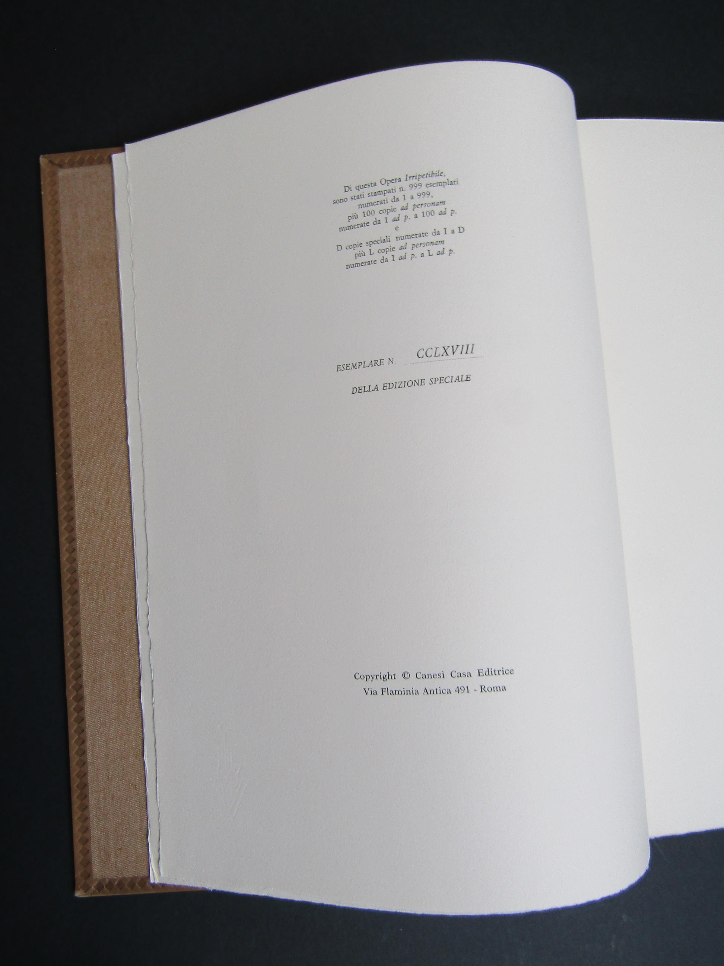 San Francesco d'Assisi. Il testamento e gli altri scritti autentici. Canesi. 1968. Ed. num., ns es. n. CCLXVIII/D. Con cofanetto con scultura di Assen Peikov