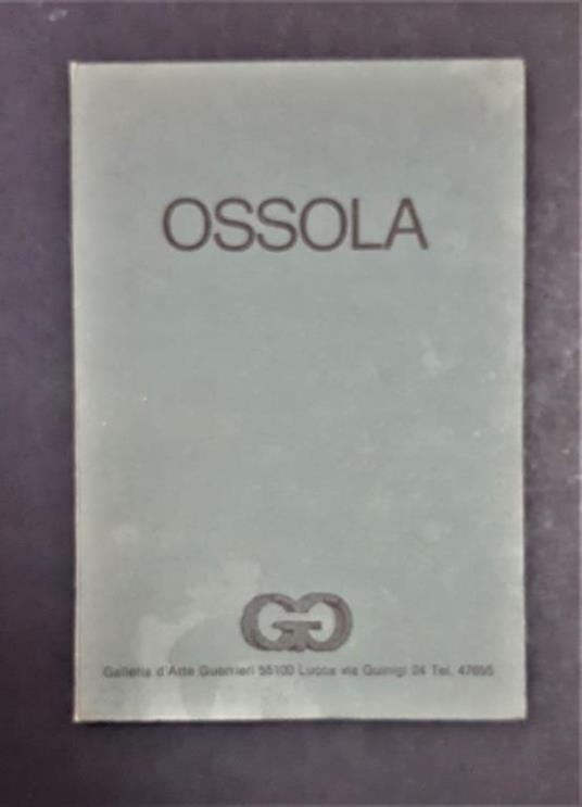 Santini Pier Carlo. Giancarlo Ossola. Galleria d'Arte Guerrieri. 1980 - P. Carlo Santini - copertina
