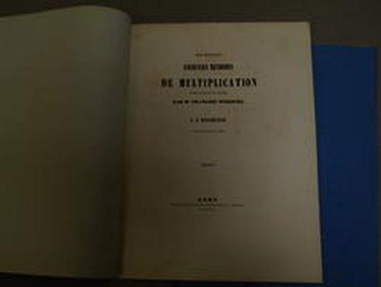 Aa.Vv. Sur Quelques Anciennes Methodes De Multiplications Extrait D'Une Lettre Adressee Par Mr. Francois Woepcke A D. B. Boncompagni En Date De Paris 28 Fevrier 1863. Imprimerie Des Sciences Mathematiques Et Physiques. 1863 - copertina