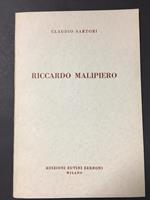 Riccardo Malipiero. Edizioni Suvini Zerboni. 1957