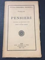 Pensieri. Laterza. 1941