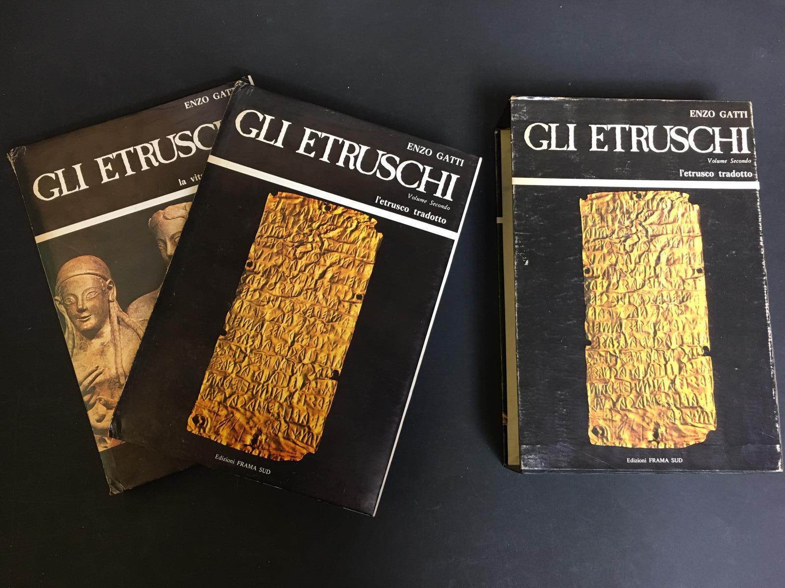 Gli etruschi. Edizioni Frama Sud. 1979-I. Voll. I-II. Con cofanetto