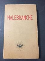 Malebranche. Garzanti. 1944