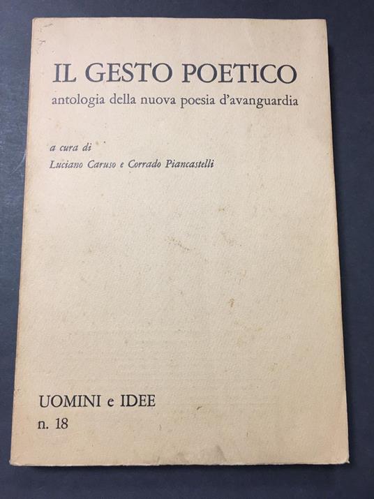AA.VV. Il gesto poetico. Antologia della nuova poesia d'avanguardia. Enzo Portolano editore. 1968 - copertina