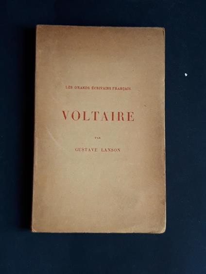 Lanson Gustave, Voltaire, Librairie Hachette, 1946 - Gustave Lanson - copertina