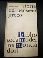Storia del pensiero greco. 1962-I