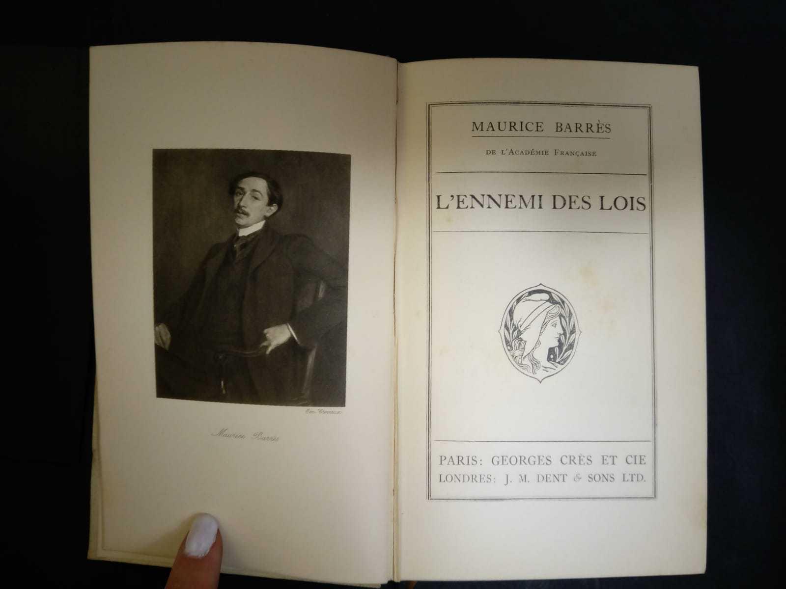 L' ennemi des lois. J.M. Dent & sons/Georges cres et cie. s.d