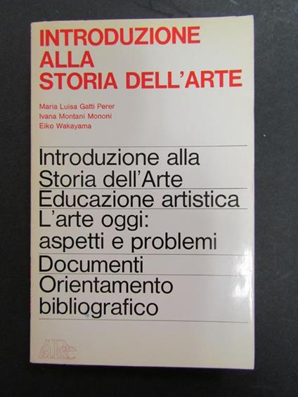Introduzione alla Storia dell'Arte. La Rete. 1973 - copertina