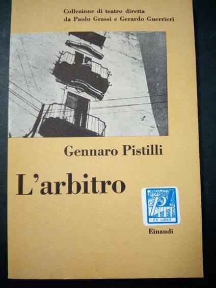 L' arbitro. Einaudi. 1961 - copertina