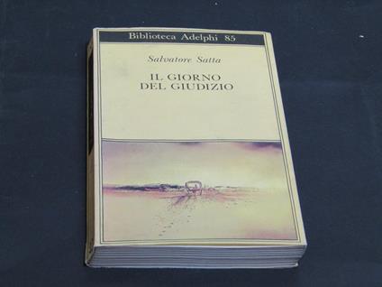 Il giorno del giudizio. Adelphi. 1979 - Salvatore Satta - copertina