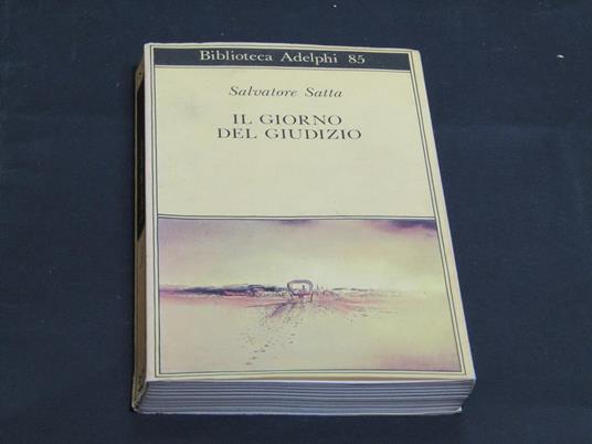 Il giorno del giudizio. Adelphi. 1979 - Salvatore Satta - copertina