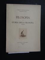 Filosofia e storia della filosofia. Bottega d'Erasmo. 1960