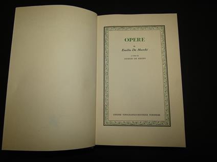 De Marchi Emilio. Opere. A cura di Giorgio De Rienzo. UTET. 1978. Con fascetta editoriale - Emilio De Marchi - copertina