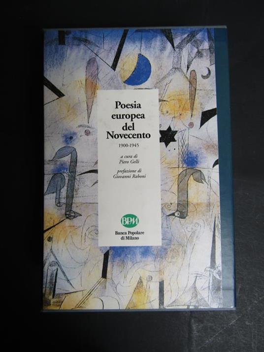 Poesia europea del Novecento. A cura di Skira-BPM. 1996. con cofanetto - Piero Gelli - copertina