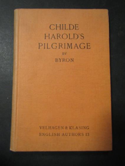 Byron Lord. Childe Harold's Pilgrimage. Velhagen & Klasing. 1929 - copertina