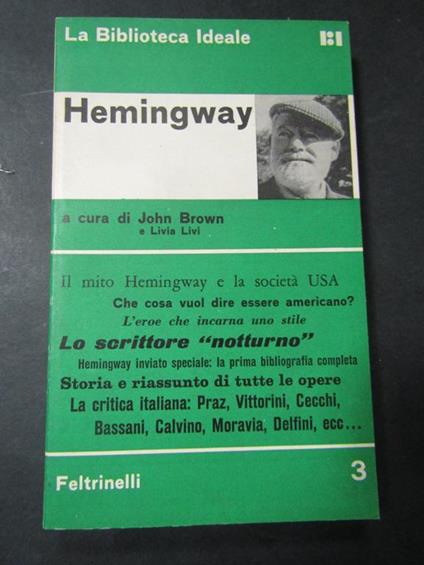 Aa.Vv. Hemingway. Feltrinelli. 1964 - copertina