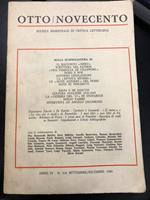 Otto/Novecento. Rivista bimestrale di critica letteraria. Anno IV-. N. 5/6. Settembre/dicembre 1980