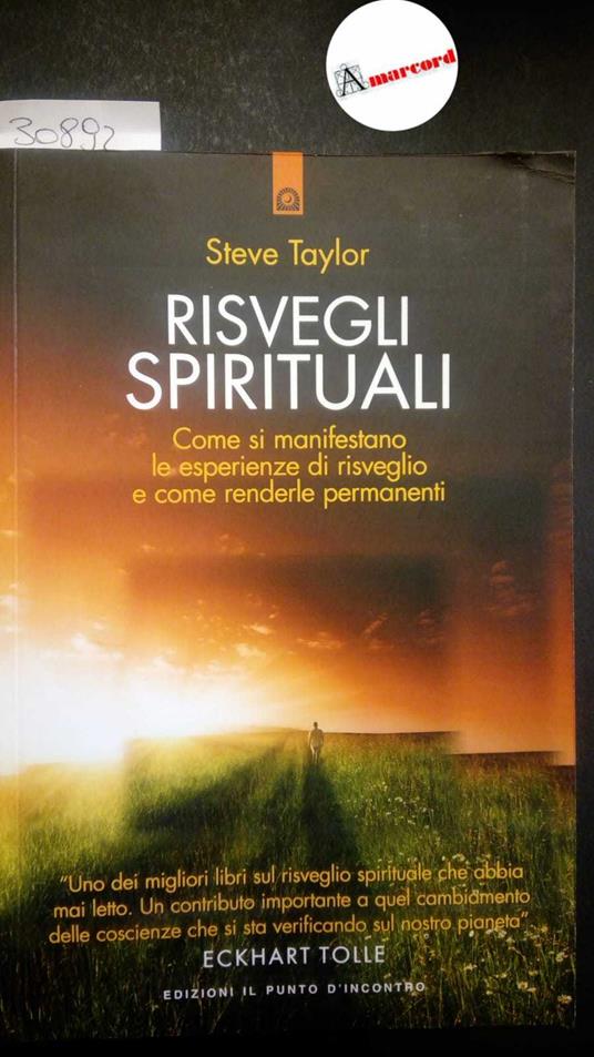 Taylor Steve, Risvegli spirituali, Il Punto d'Incontro, 2017 - Steve Taylor - copertina