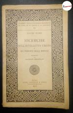 Hume David, Ricerche sull'intelletto umano e sui principi della morale, Laterza, 1910