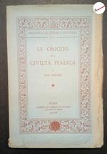 Rellini Ugo, Le origini della civiltà italica, Bardi, 1929