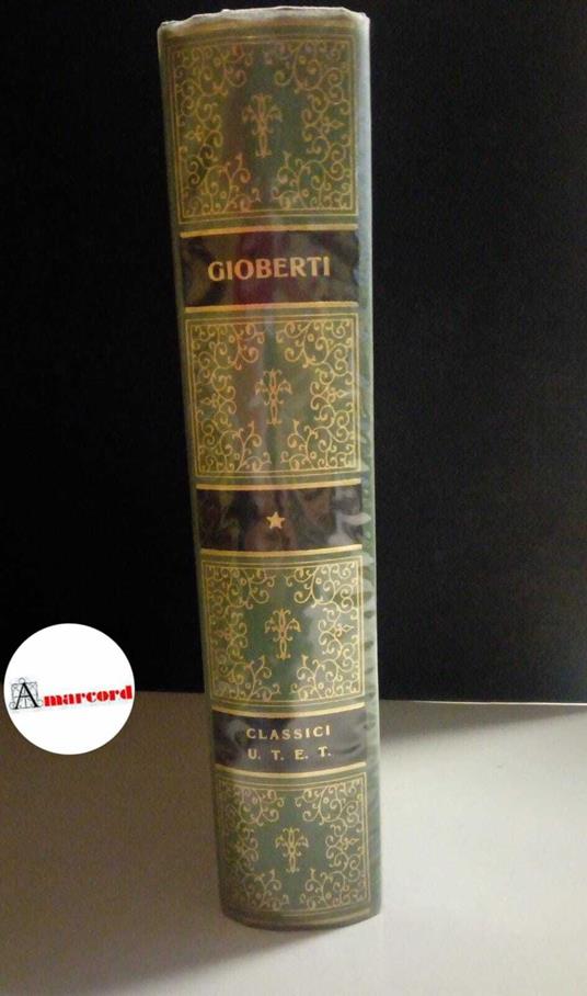 Gioberti Vincenzo, Scritti scelti, Utet, 1974 - Vincenzo Gioberti - copertina