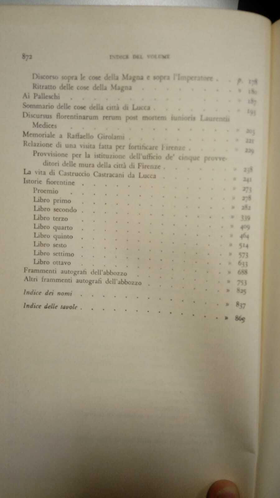 Niccolo Machiavelli. Opere. Utet. 1973. Vol. II