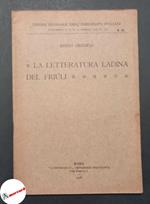 Chiurlo Bindo, La letteratura ladina del Friuli, Universelle, 1918