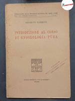 Zamboni Giuseppe, Introduzione al corso di gnoseologia pura, Vita e pensiero, 1924