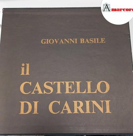 Basile Giovanni, Il castello di Carini, La Bottega di Hefesto, 1987 - copertina
