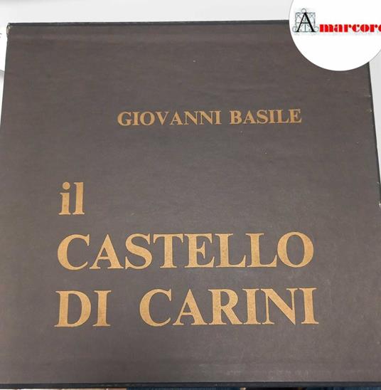 Basile Giovanni, Il castello di Carini, La Bottega di Hefesto, 1987 - copertina