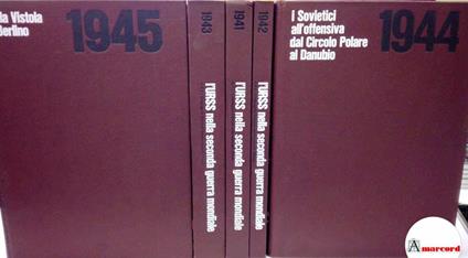 AA.VV., L'URSS nella Seconda Guerra mondiale (5 volumi), CEI. 1966 - copertina