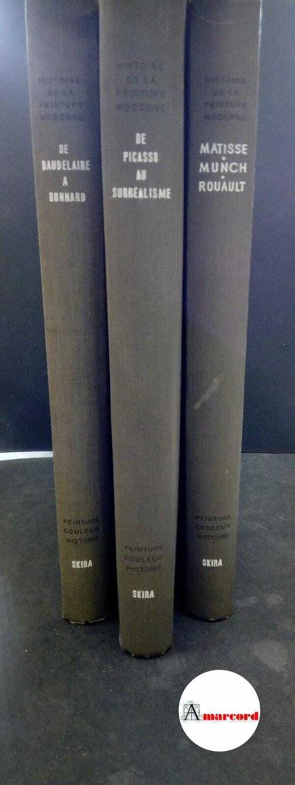 Histoire de la peinture moderne 3 volumi - Maurice Raynal - copertina