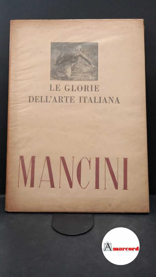 Mancini, Antonio. , and Petriccione, Federico. Mancini Milano Ed. Dell'esame, 1949 - Antonio Mancini - copertina