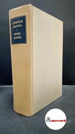 Ariosto Ludovico. Opere minori. Ricciardi Editore 1954