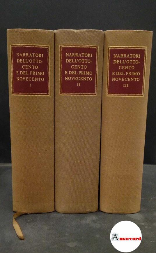 a cura di Aldo Borlenghi. Narratori dell'Ottocento e del primo Novecento 5 volumi - copertina