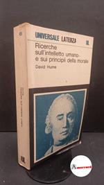 Hume, David. , and Dal Pra, Mario. Ricerche sull'intelletto umano e sui principi della morale Roma Laterza, 1978