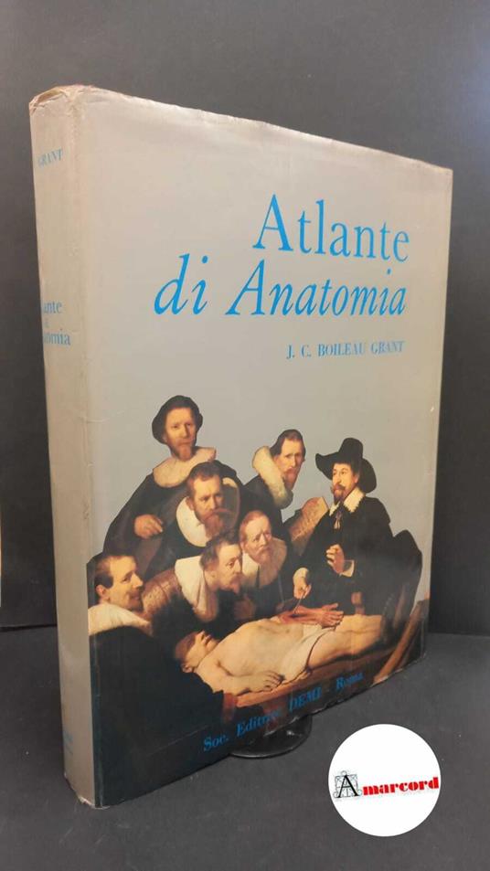 Boileau Grant, John Charles. Atlante di anatomia Roma DEMI, 1974 - copertina