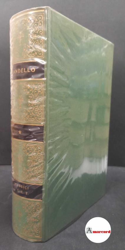 Bandello Matteo, Novelle, Utet, 1974 - Matteo Bandello - copertina