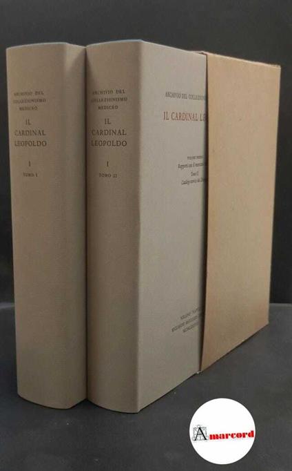 Il cardinal Leopoldo. Rapporti con il mercato veneto 2 volumi. -. , 1987 - copertina