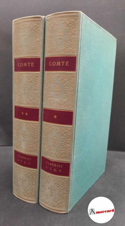 Comte, Auguste. , and Ferrarotti, Franco. Corso di filosofia positiva Torino UTET, 1967 - Auguste Comte - copertina