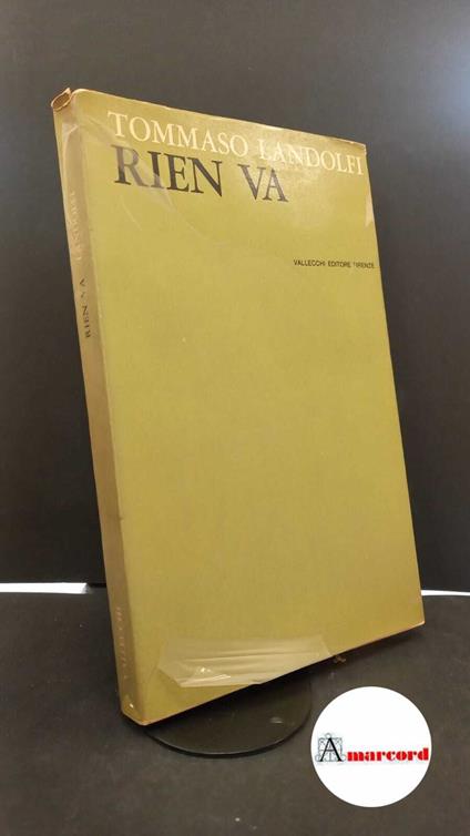 Landolfi Tommaso. Rien va. Vallecchi. 1963. Prima edizione - Tommaso Landolfi - copertina