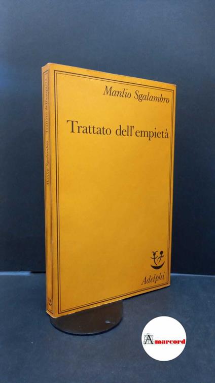 Cacciari, Massimo. L'angelo necessario Milano Adelphi, 1986 - Massimo Cacciari - copertina